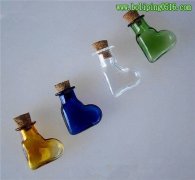 玻璃香水瓶 斜心形工艺香水瓶