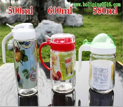 350ML玻璃油瓶 油壶 防漏油瓶 酱油瓶 健康控油