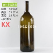 6000ml波尔多红酒瓶